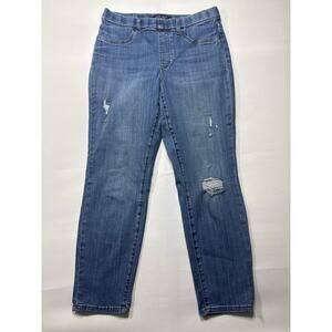 Judy Blue‎ Women's Distressed Skinny Fit Blue Jeans - Size 13/31 (31x27.5)